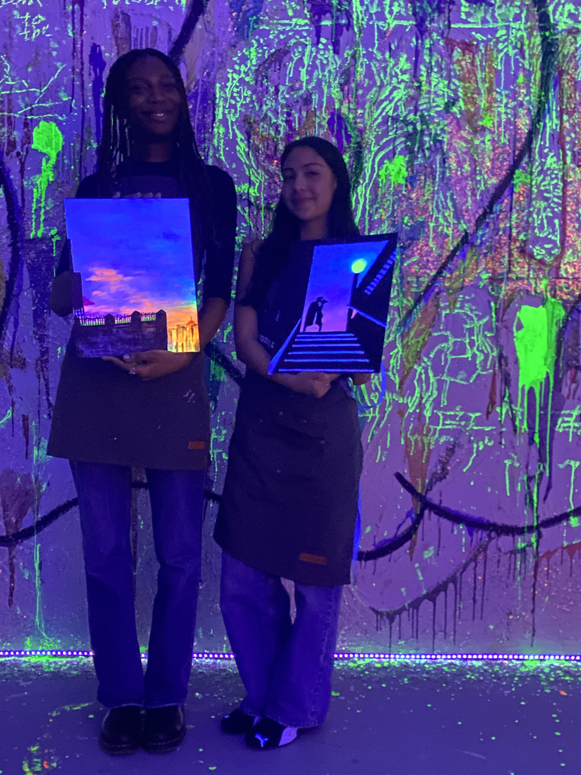 A team at a creative art workshop at Cozy Art Land in Long Island City