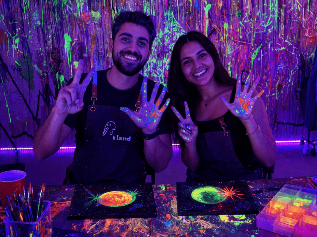 date night paint and sip art class