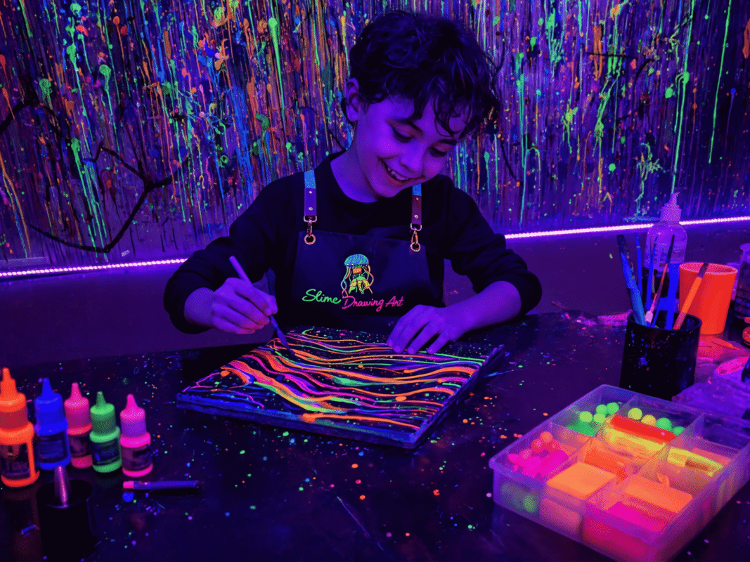 slime art kid